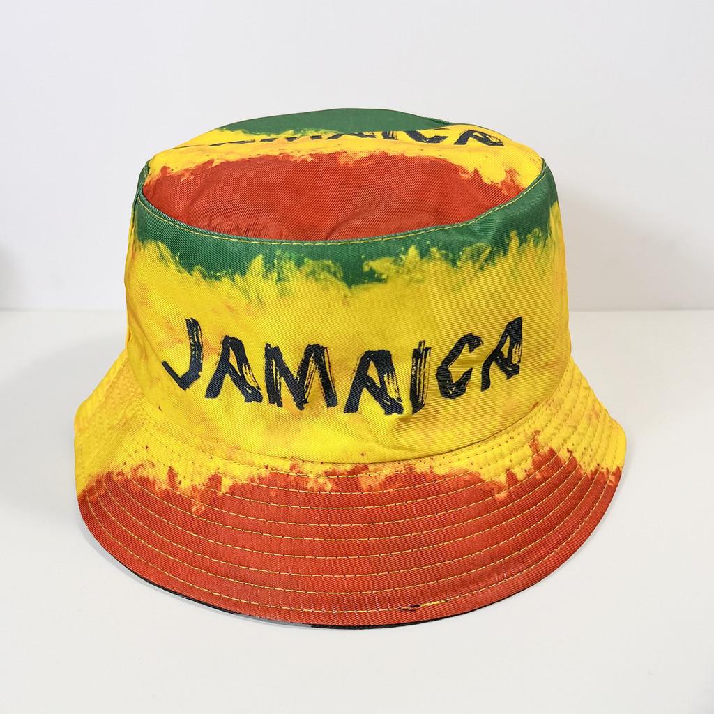 Ausgebleichte Print Flache Kappe Mit Breiter Krempe Sonnenschutz Für Outdoor-Fans