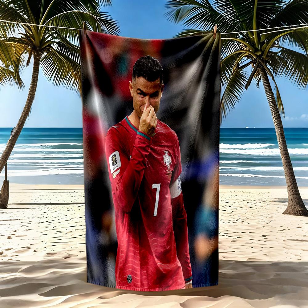 Cristiano Ronaldo Beach Towel Soft Durable Quickdry Comfortable Lightweight Portable For Swimmingbeachcamping Travel Beach Accessoriesgym