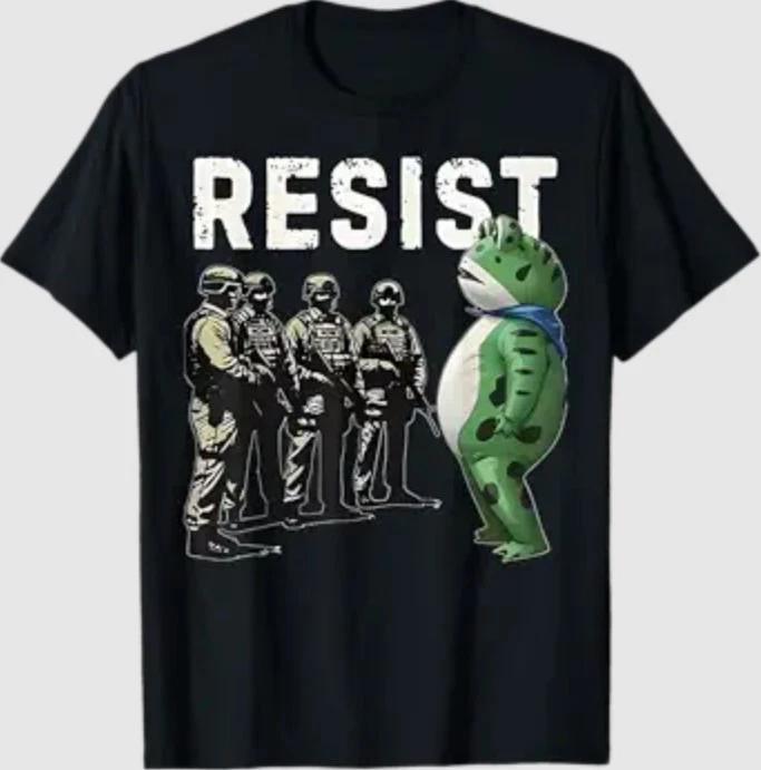 Frogs Resist - Portland Frog Protest T-Shirt L