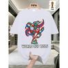 FIFA. World Cup Football.Men's Short-sleeved T-shirt with a US-Canada-Mexico Themed Print, Crew Neck Style for Men and Women, Perfect for Holiday Wear