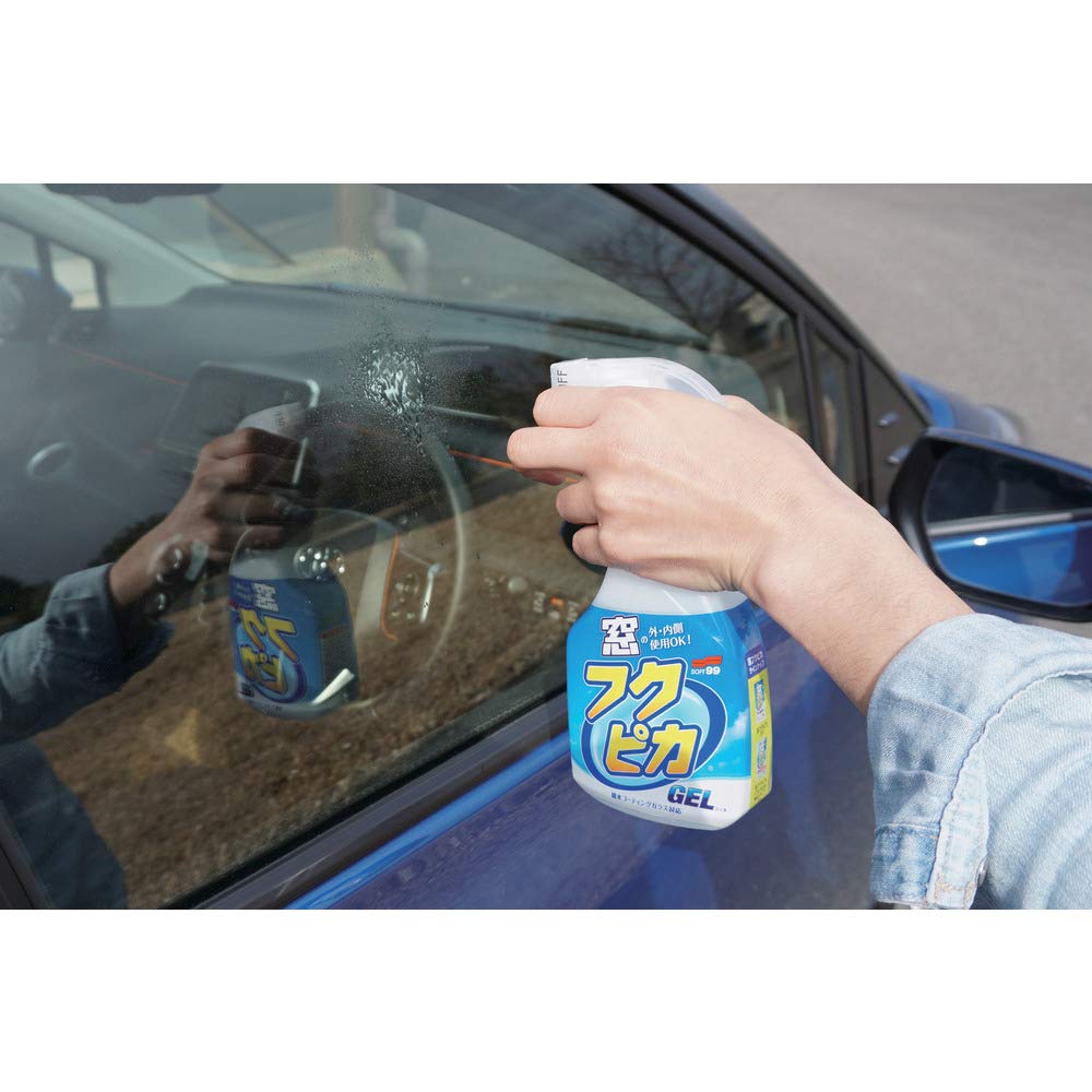 SOFT99 Fukupika Glass Fukupika Gel for Cleaning Car and Residential Windows and Glass Mirrors Cleaner, (Product Code 05069)