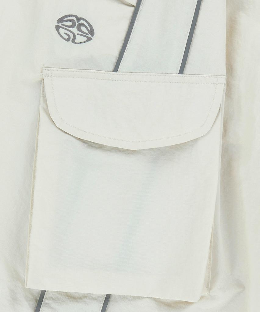 MAHAGRID Nylon Cargo Parachute Pant Ivory(Mg2Fsmpa20A)