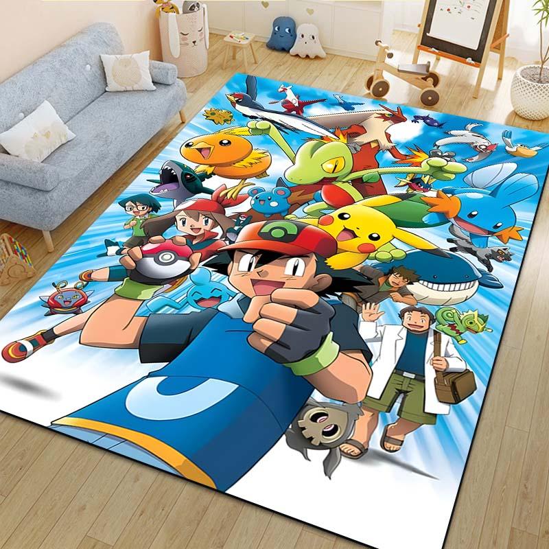 1PC P-Pokemon Eeveelution Pattern cartoon Carpets for Living Room Bedroom Bedside Floor Mat Area Rug Home Decor Luxury Gifts