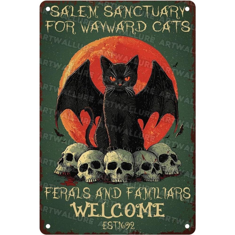 Halloween Poster On the Wall, Metal Plaque 20x30cm