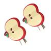 Pack of 2 Cartoon Apple Hair Clip Resin Hairpin Side Barrette for Girls Kids Daily Use Women Fashion Accessories