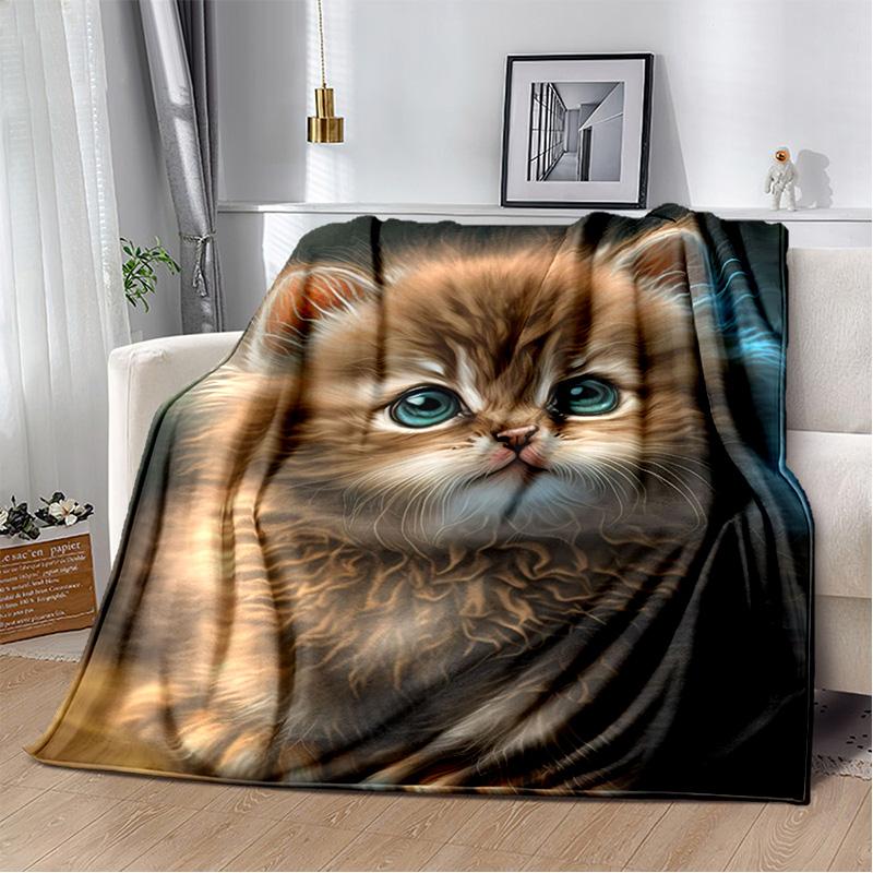 29 Stil Cartoon Niedliche Glückskatze, Perserkatze, Ragdoll Decke, Weiche Überwurfdecke für Zuhause Schlafzimmer Bett Sofa Überwurfdecke Kinder
