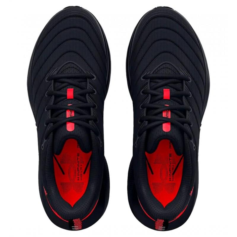 Under Armour HOVR Infinite Pro Warm Black Racer Red Unisex Sneakers 3027697-001