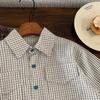Children'S Shirts Spring New Korean Boys Plaid Long-Sleeved Student Shirts Cotton Autumn Clothes