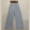 European and American retro hip-hop street splicing trend double waisted loose casual pants