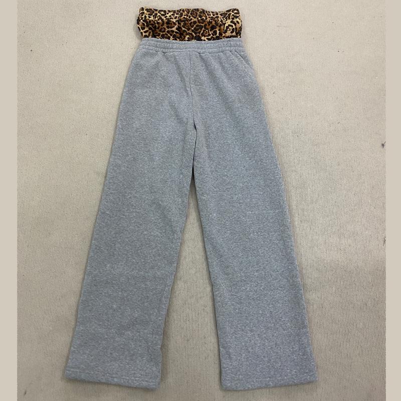 European and American Retro Hip-hop Street Splicing Trend Double Waisted Loose Casual Pants