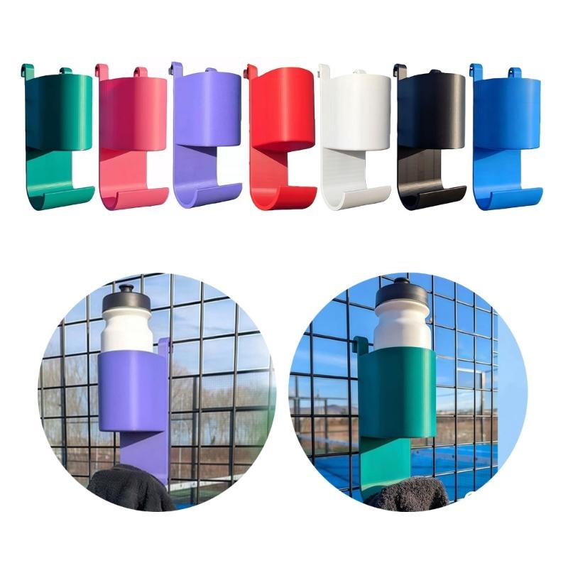 ABS Plastic Convenient Holder For Courts Accessory 18x10x10cm Multiple Color Option Tennis Water Bottle And Towel Rack