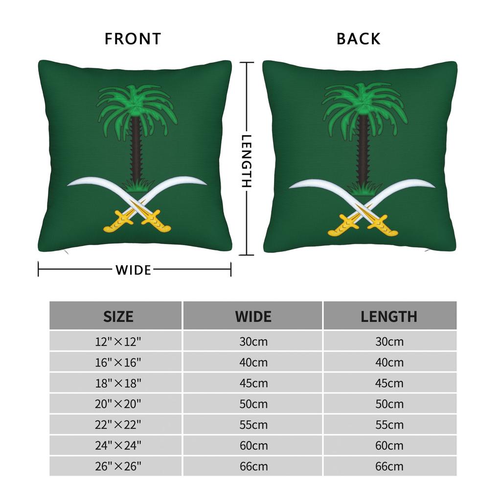 Saudi National Day Throw Pillow Cover Polyester Throw Pillow Saudi Arabia lover  Fashion Cushion Covers