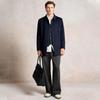 Men's Winter Thickened Wool Blend Casual Lapel Overcoat