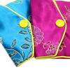 2Pcs Elegant Embroidered Jewelry Pouch Beautiful Bright-colored Fabric Jewelry Organizer for Women