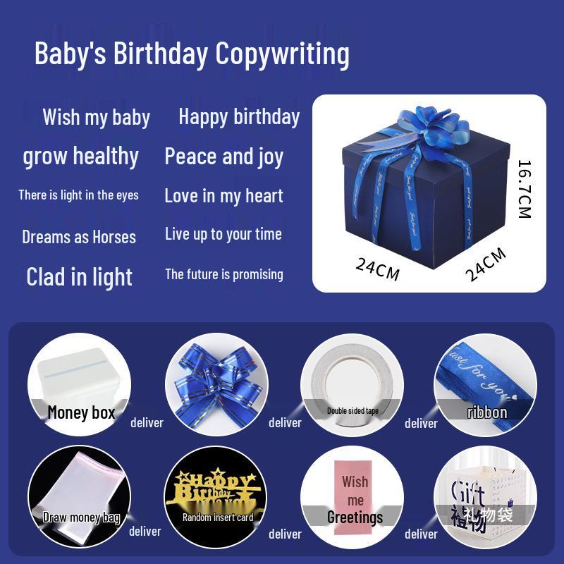 Celebrity Style Surprise Explosion Birthday Gift Box for Kids