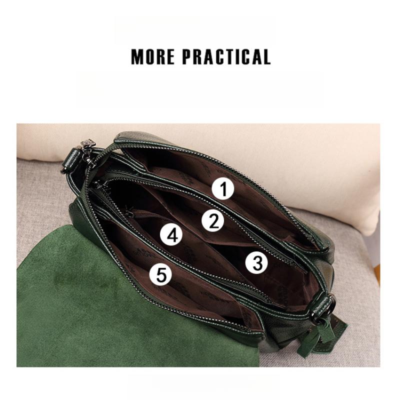 The New European and American Style Clamshell PU Leather Underarm Messenger Pillow Boston Large-capacity Female Bag One-shoulder Portable Diagonal Bag