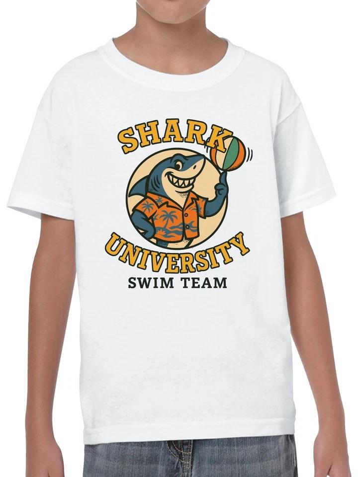 Shark University Swim Team Graphic Youth s T-shirt S
