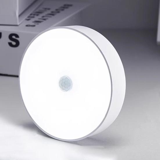 Night Light High Lumens Automatic On/Off Energy-Saving USB Rechargeable LED Motion Sensor Light Bedside Lamp