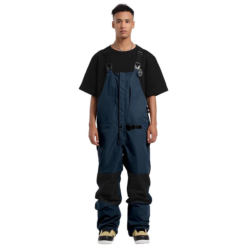 Unisex Waterproof Breathable Ski Bib Pants - Warm, Wear-Resistant Snowboard Suit