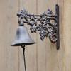 Rustic Wrought Iron Grape Doorbell - Vintage Hand-Cranked Wall Decoration