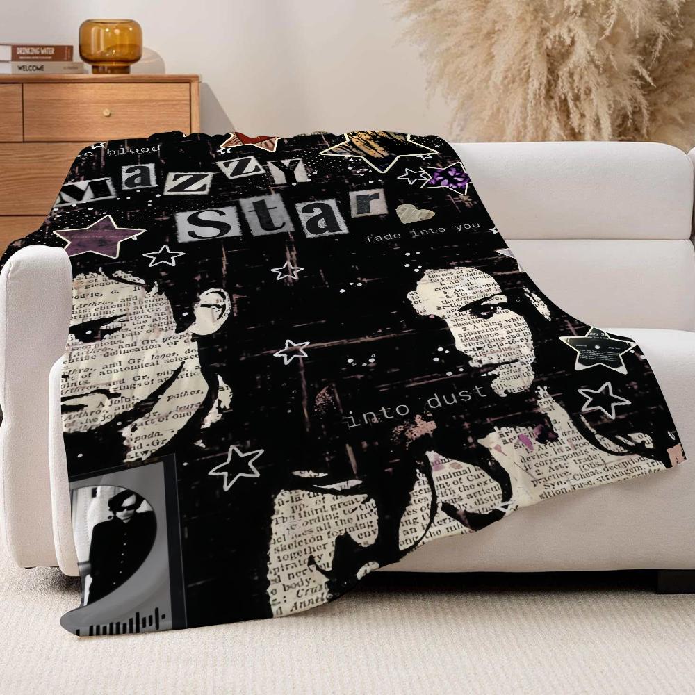 Band Singer M-Mazzy S-Star So Tonight That I Might See Blanket For Sofa Office Bed Plane Travel Sleep Relax Camping Soft Warm