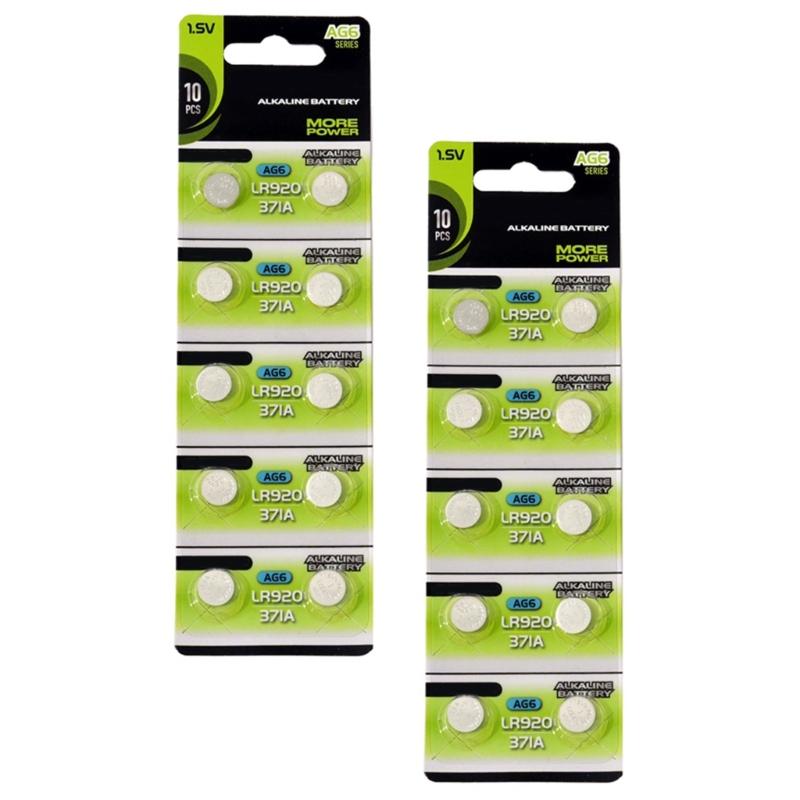 Pack Of 10pcs/20pcs AG6/LR69 Button Cell Batteries 1.55V Alkaline Coin Cell Battery For Watches And Remotes Toy
