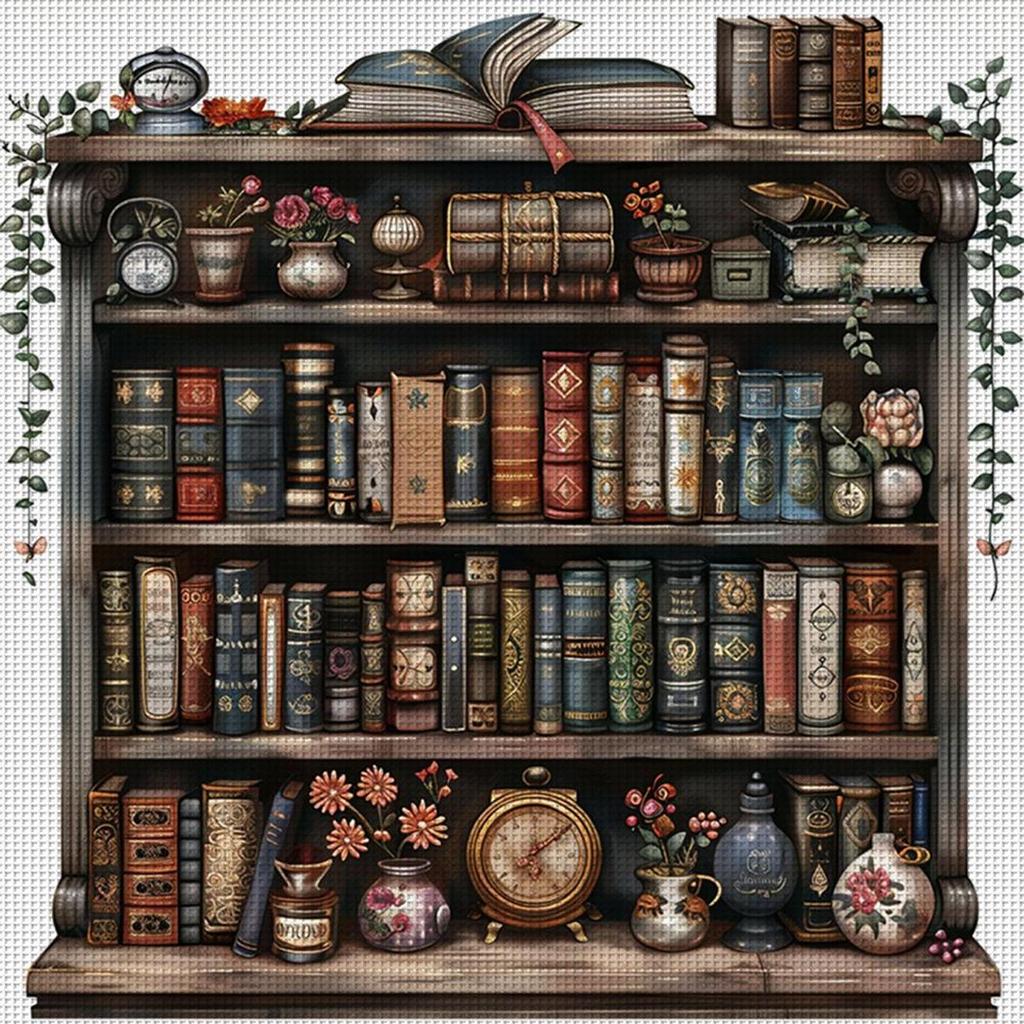 Full Embroidery Cotton Thread 11CT Printed Book Cross Stitch Kit Art