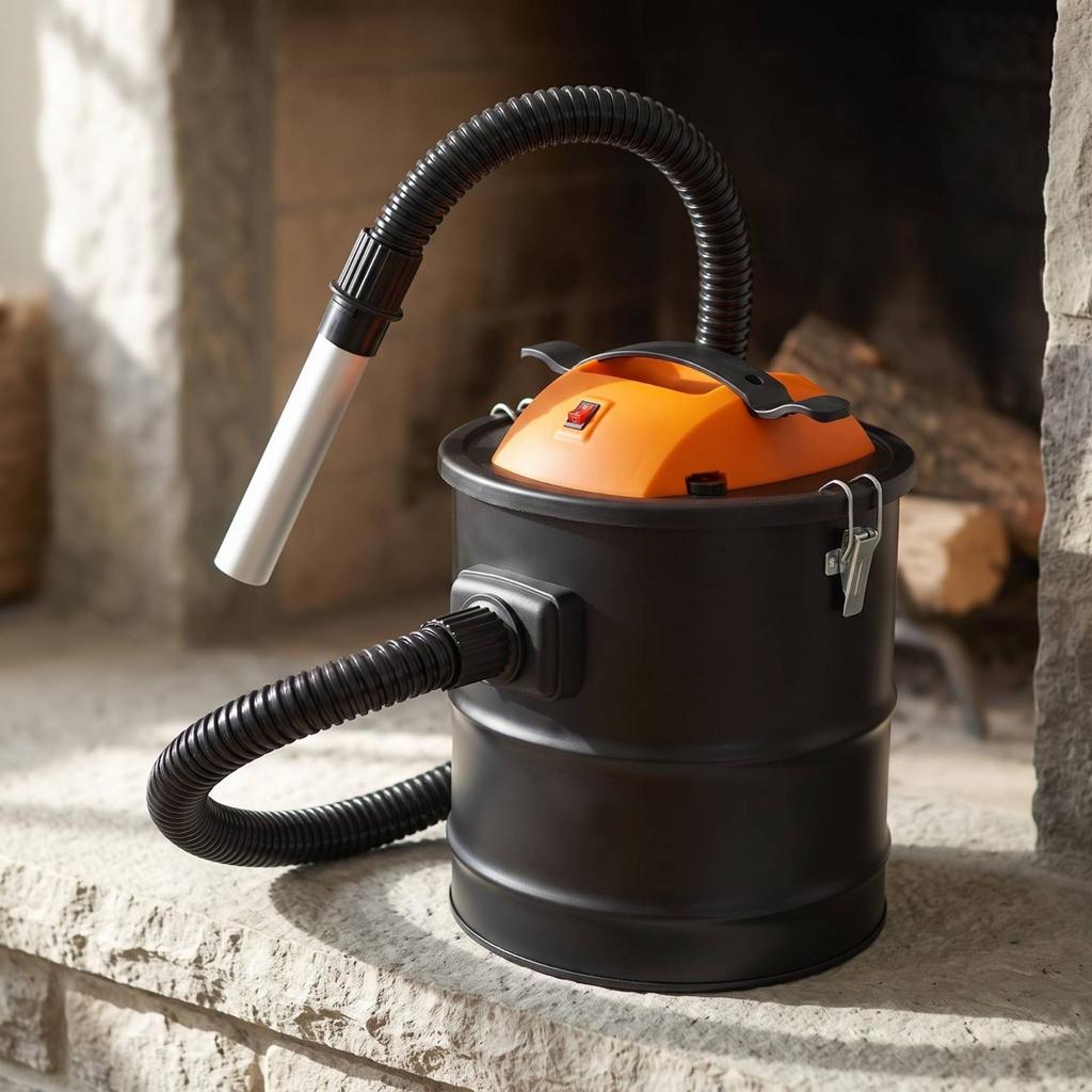 Ash Vacuum with Metal Wand Portable Cleaner for Wood Heater
