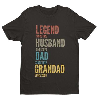 T-Shirt Personalizzata Nonno, Papà, Marito, Leggenda – Regalo Personalizzabile