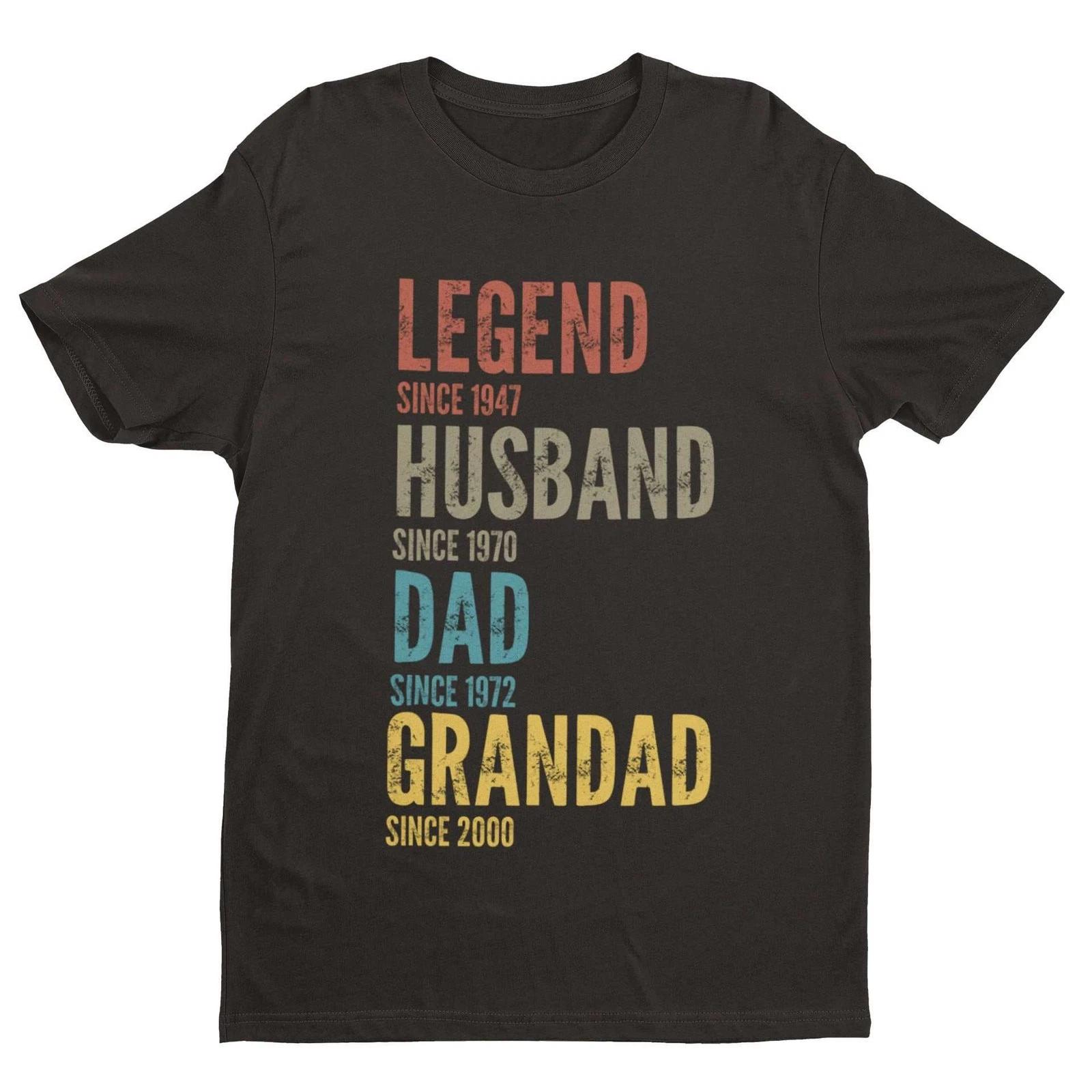 Personalised Grandad, Dad, Husband, Legend T-Shirt – Customisable Gift 2XL