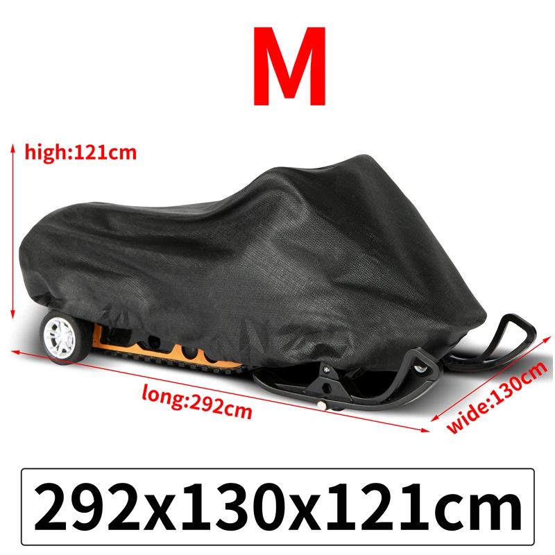1pc Winter Outdoor Snowmobile Cover Universal Waterproof Dustproof Anti-UV Multi-function Trailer Sled Cover Lawn Mower Cover