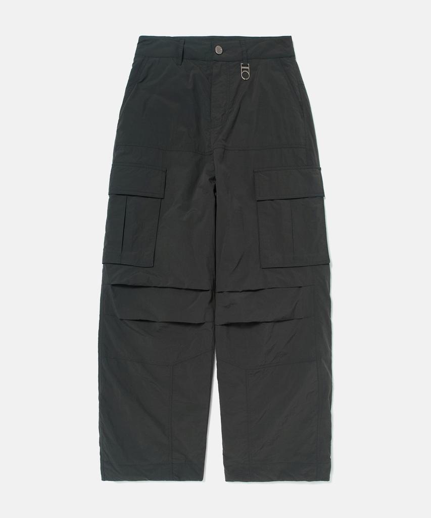 DTHIRTYONE Padded Nylon Parachute Cargo Pants (Charcoal)