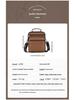Joyir Men's Genuine Leather Crossbody Bag – Large Capacity, Minimalist Business Style Shoulder Bag