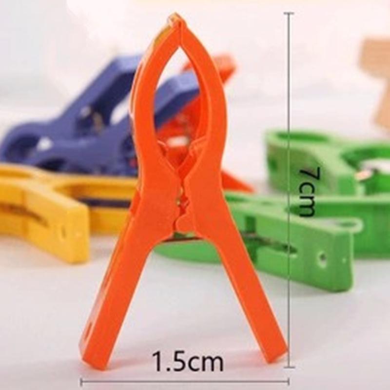 8PCS Powerful Plastic Clothes Pegs Hangers Clothespins Towels Hanging Pegs Food Bag Sealing Clip Laundry Storage Organizer