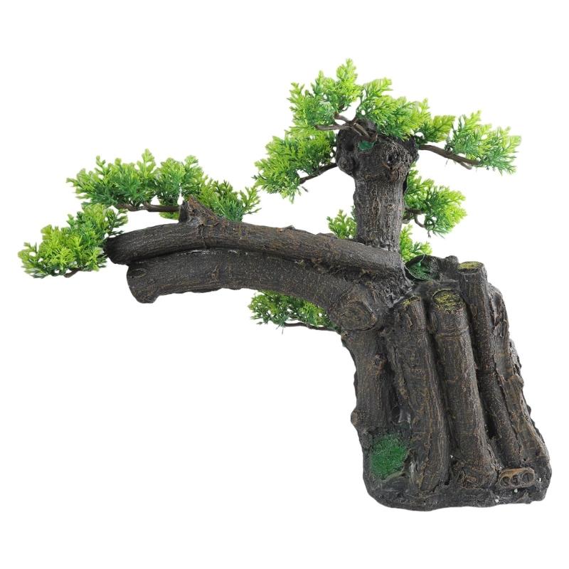 Landschaft Kiefernhaus Landschaft Aquarien Dekorationen für Aquarien Terrarium Garnelenhaus Antike Ornamente