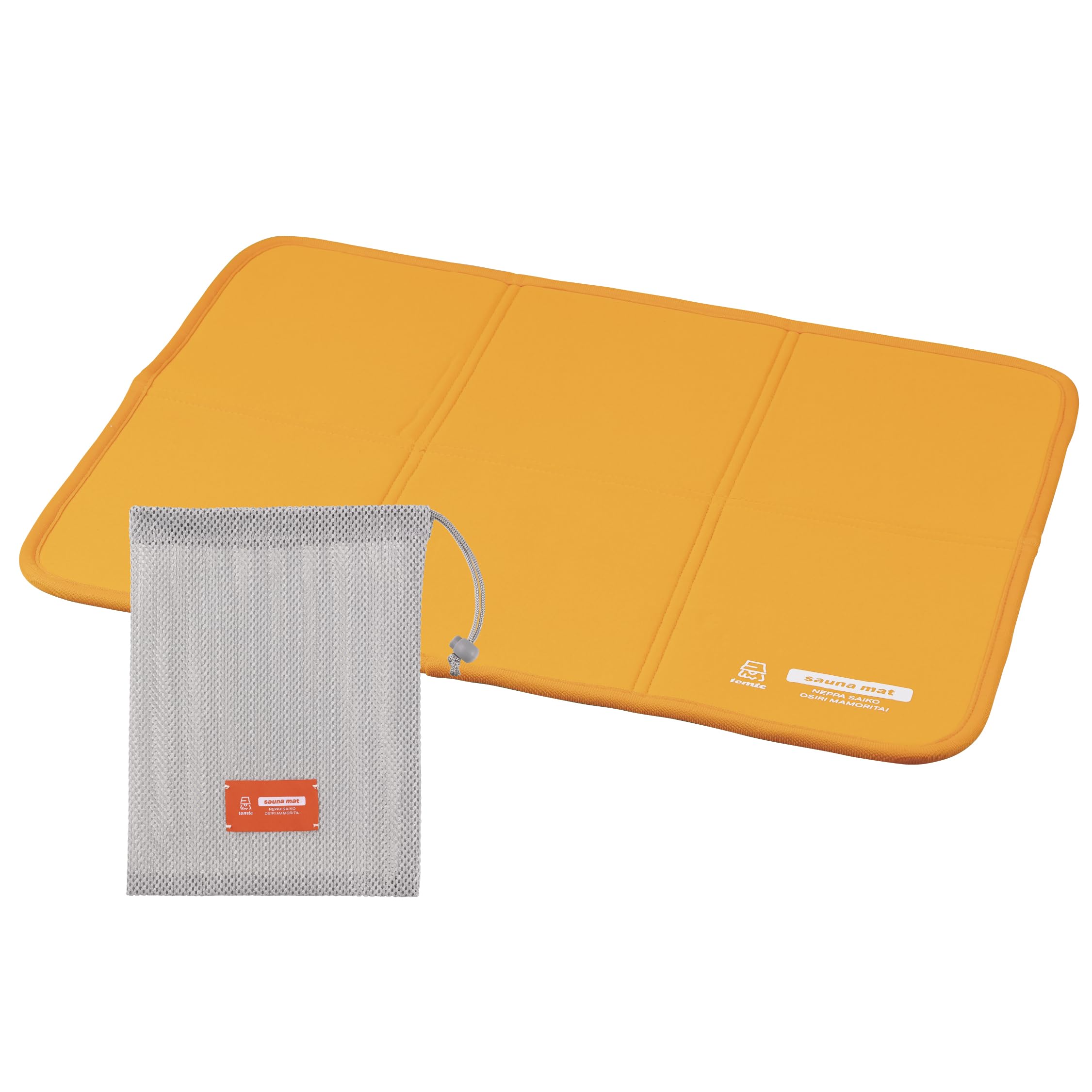 

CB Japan Sauna Mat [with Storage Bag] Yellow, Lightweight, Compact, Single-Person, Cushioned, Leisure, Camping, My Sauna Tonoi Mat, Tomte