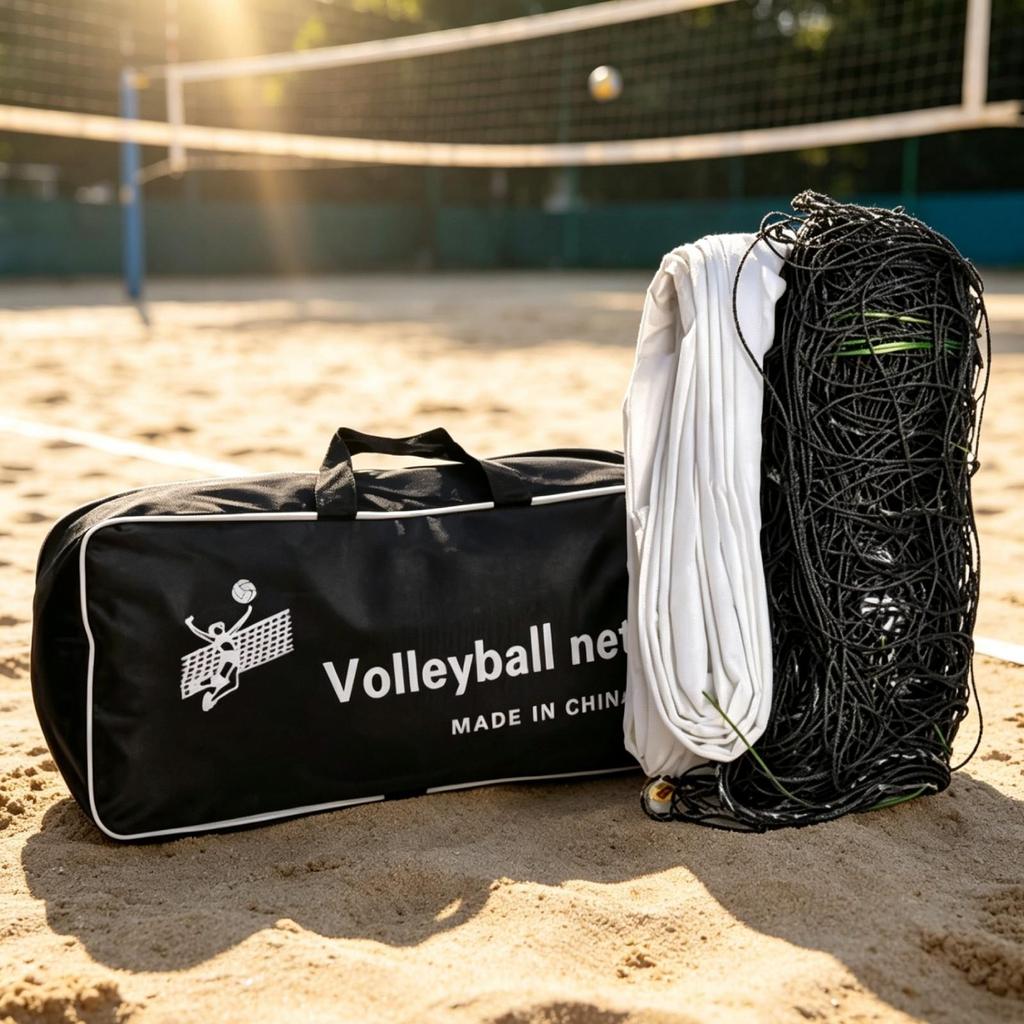 Volleyball Net Reinforced with Carrying Bag Indoor for Clubs