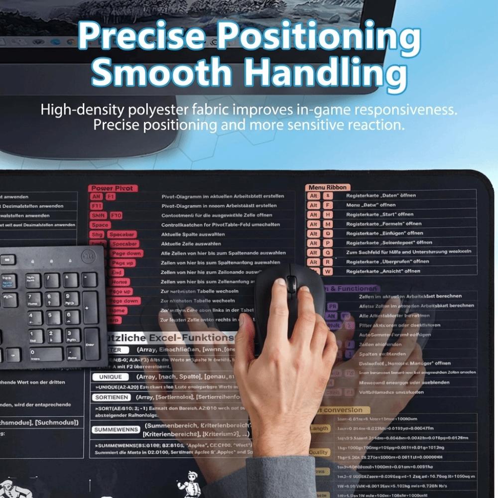 HD Printing Computer Keyboard Pad Anti-Slip Base Office Desk Mat New Keyboard Pad Office Workers