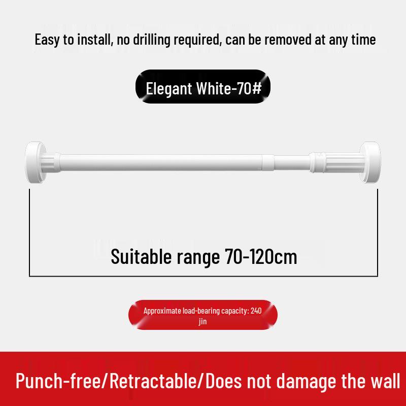 Teleskopische Edelstahl Kleider- & Duschvorhangstange