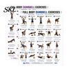 Poster Allenamento Gambe Fondamentale 2 Pezzi Poster Grafico Manubri, Arte Murale Istruzioni Sollevamento Pesi Esercizio Total Body, Guida Fitness Allenamento Forza per Casa