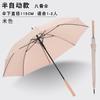 New 8-bone automatic solid wood long-handled straight pole umbrella men's business gift umbrella pattern