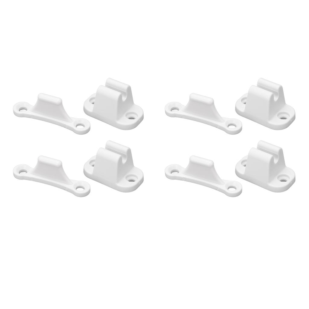 4 Set RV Door Holders Multifunctional Keep Door Open Rust Proof Camper Door Stops for Caravan Boat White