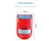 Outdoor Solar Alarm with Infrared Motion Sensor, Remote-Controlled Sound and Flashing Light Anti-Theft Warning System