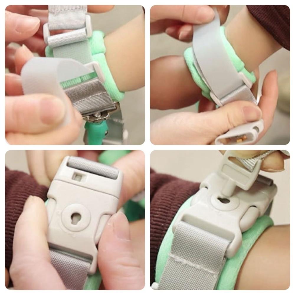 2m Barn Anti-Förlorad Handledslänk Reflekterande Småbarn Sele Koppel Trånga Platser