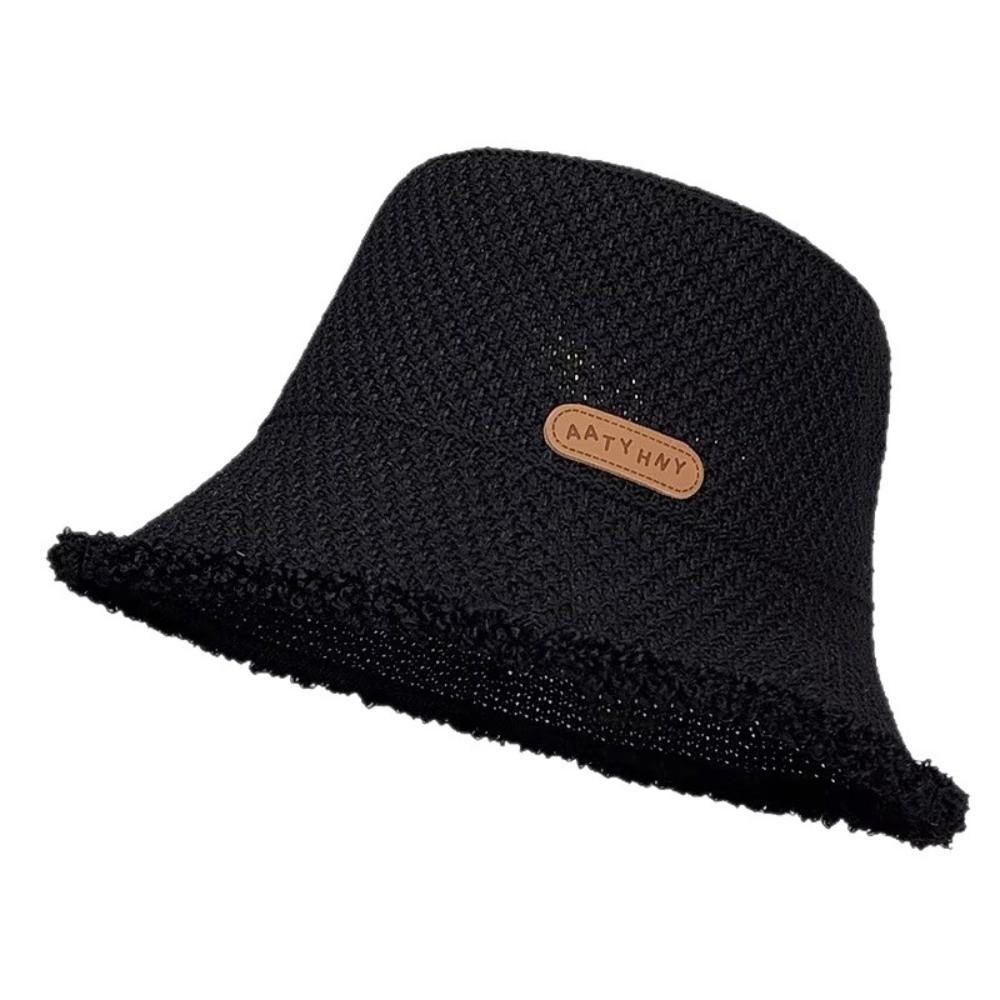 Fashion Foldable Fisherman Hat Wide Brim Lightweight Beach Sun Hat Uv Protection Panama Straw Hat