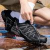New Arrival Mens Hiking Shoes Breathable Lace Up Trekking Male Cushioning Outdoor Climbing Tourism Sneakers for Men