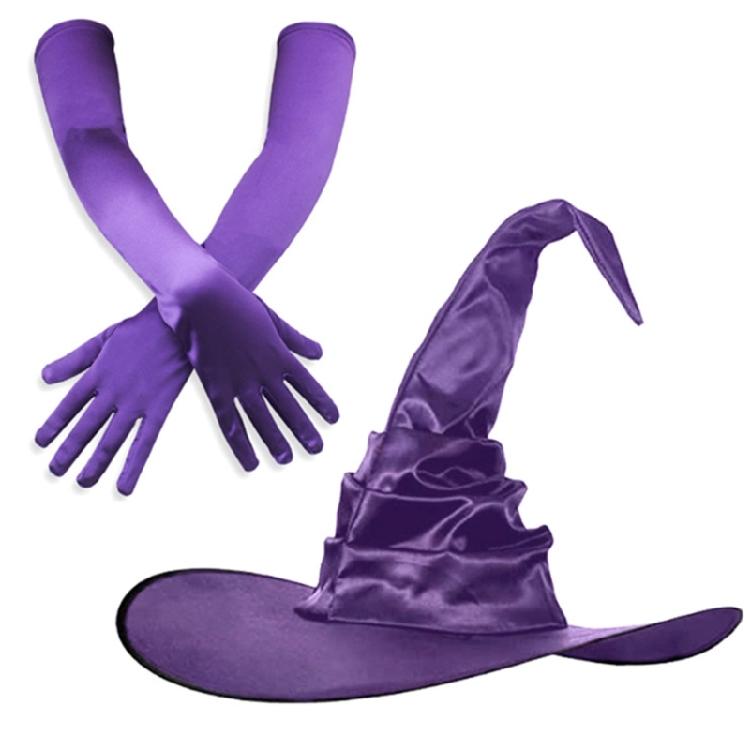 Vampires Halloween Hat Set Stage Performances Hat Multifunctional Witch Hat for Theme Parties and Stage Performances