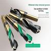 Black and Gold Dual-Color Hand Drill Bits Set with Spiral Chip Slot for Metal Drilling