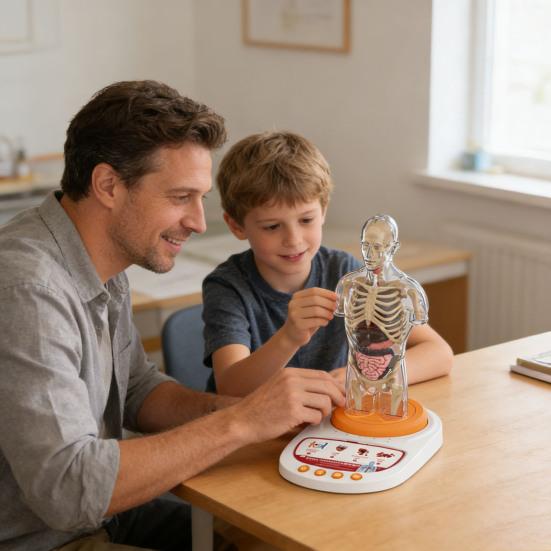 Modello Corpo Umano per Bambini Anatomia Umana Interattiva Modello Parlante Anatomico Realistico Giocattolo Educativo Regali per Bambini di Età 8-13