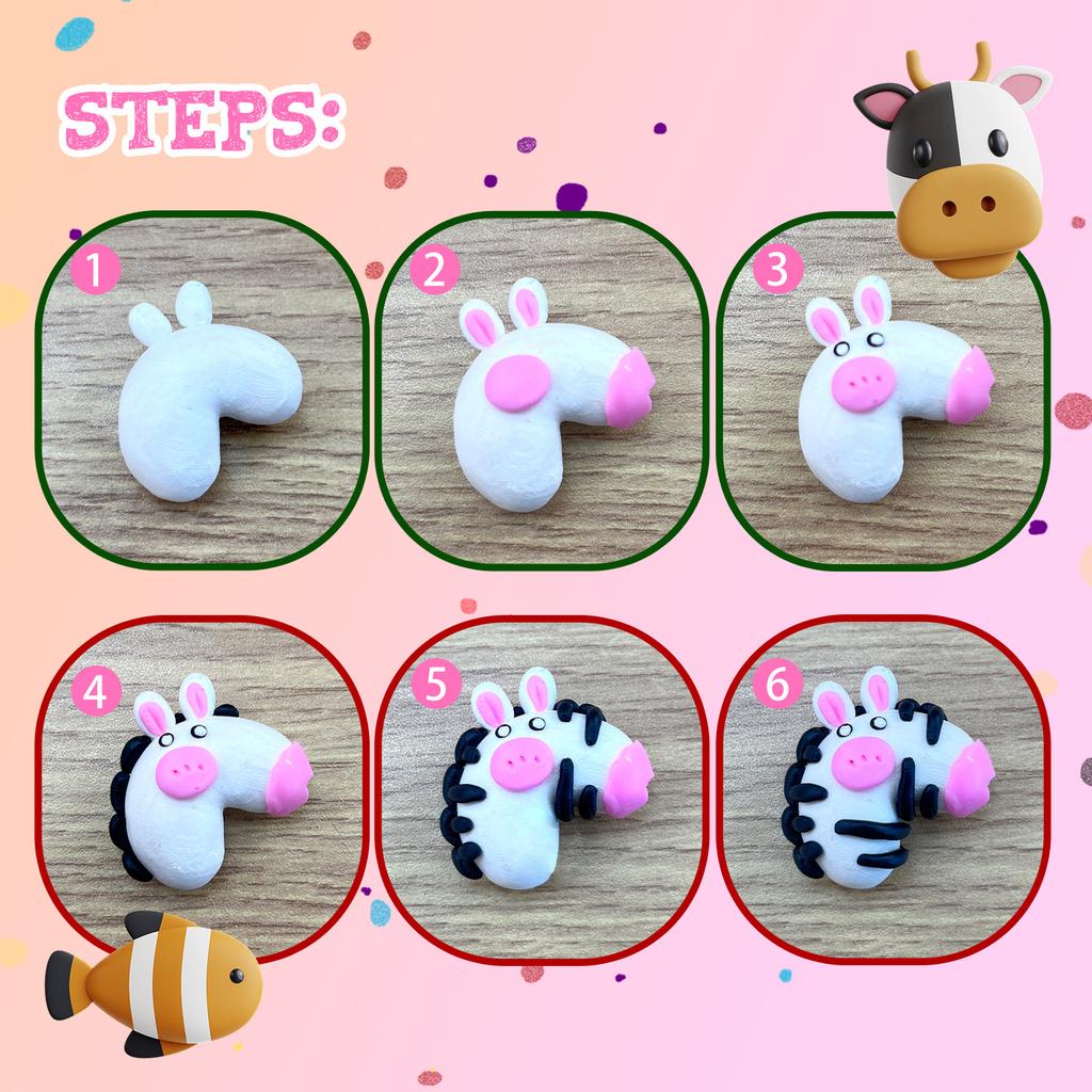 Polymer Clay,Modeling Clay for Kids, Non-Sticky Oven Bake Clay with Sculpting Tools, Christmas Gift for Children and Artists